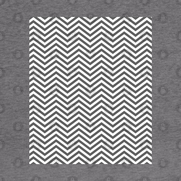 Simple Gray and White Chevron Pattern by squeakyricardo